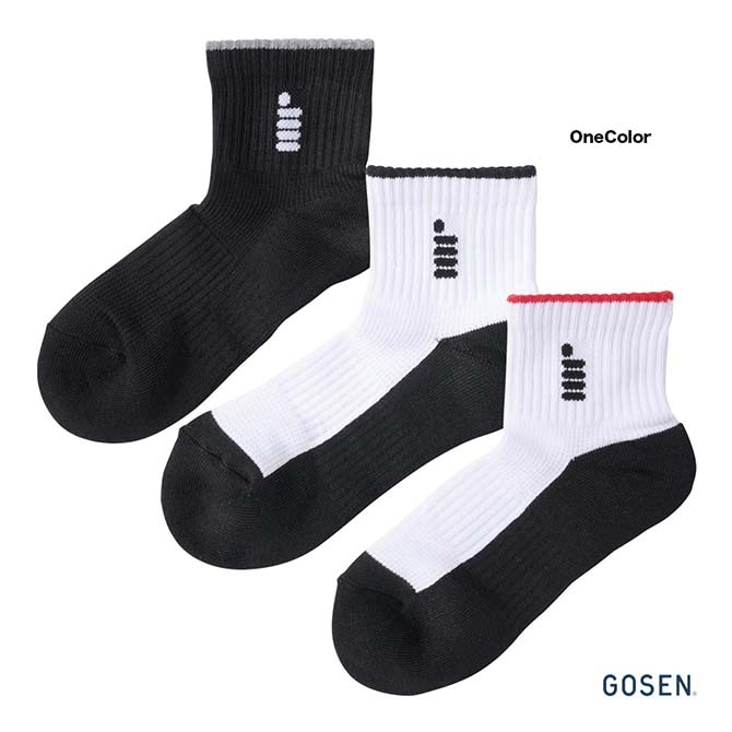 ゴーセン GOSEN レディス 3足組 ハーフソックス F25LH3P | メーカー