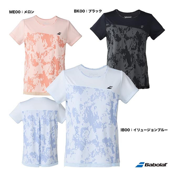 バボラ BabolaT テニスウェア レディス PLAY ショートスリーブシャツ