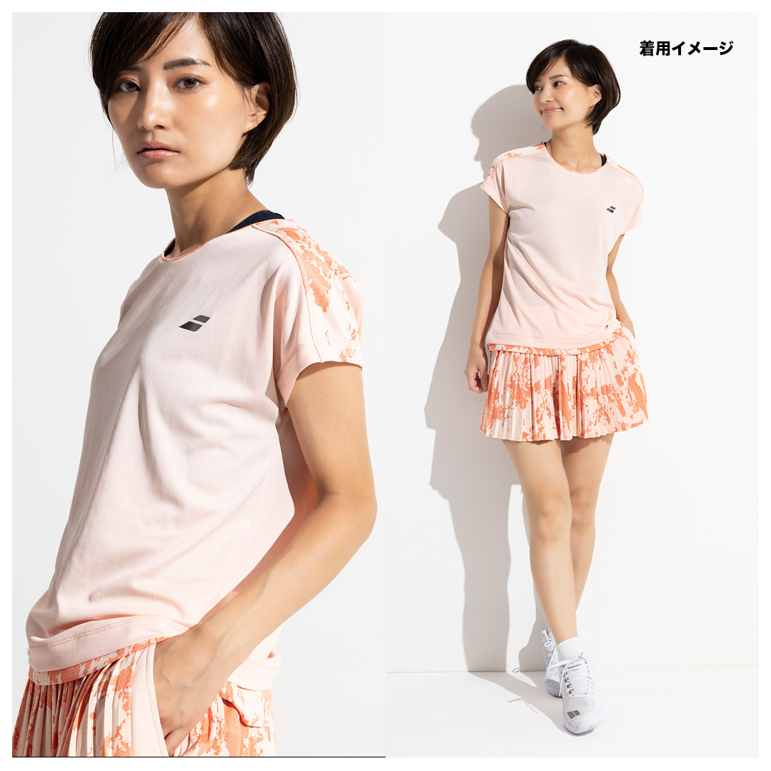バボラ BabolaT テニスウェア レディス PLAY ショートスリーブシャツ