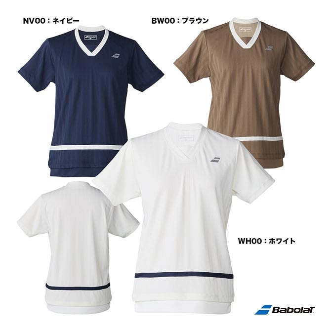 バボラ BabolaT テニスウェア レディス PLAY ショートスリーブシャツ