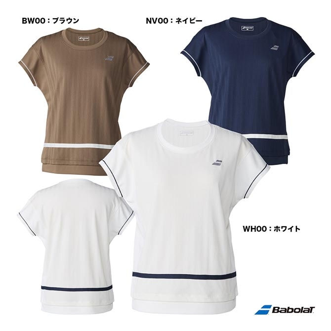 バボラ BabolaT テニスウェア レディス PLAY ショートスリーブシャツ
