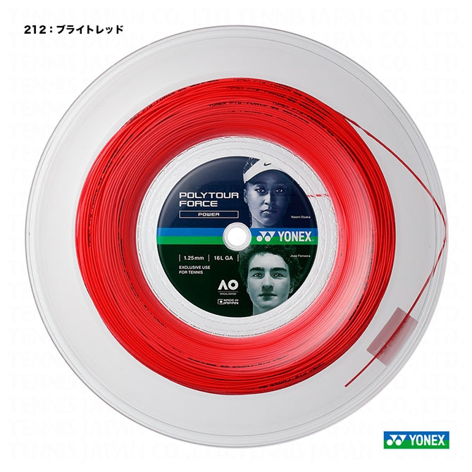 ヨネックス YONEX テニスガット ロール ポリツアーフォース（POLYTOUR