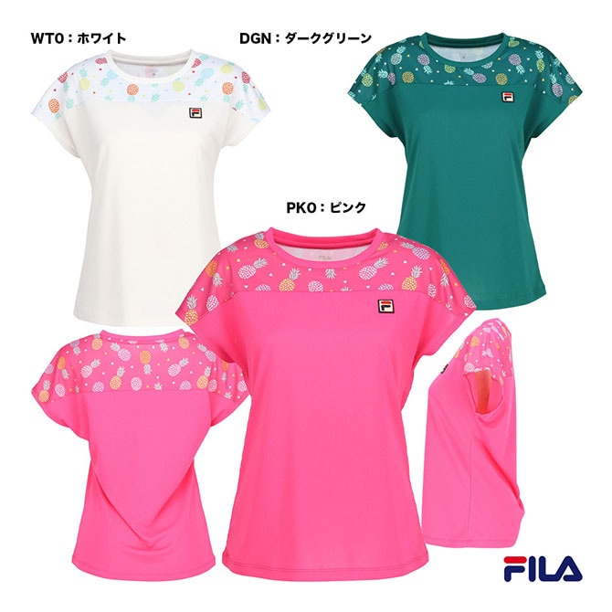 フィラ FILA レディス CZ6SGW007 2026年春夏モデル フィラ FILA テニスウェア レディス ゲームシャツ CZ6SGW007