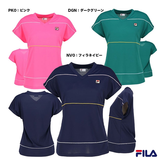 フィラ FILA レディス CZ6SGW016 2026年春夏モデル フィラ FILA テニスウェア レディス ゲームシャツ CZ6SGW016 | ウェア