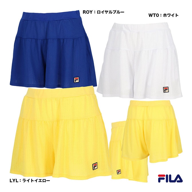 テニスウェアー　FILA　キュロット　新品 フィラ FILA テニスウェア レディス キュロットパンツ CZ6SGW031