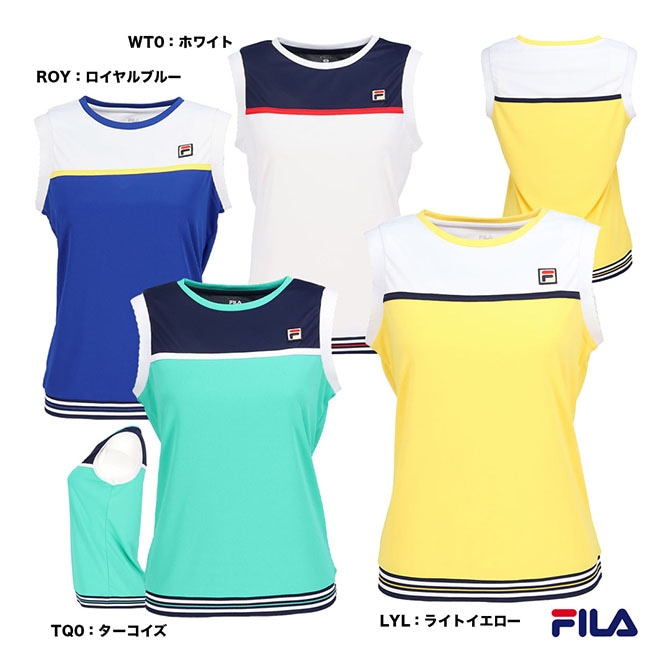 フィラ FILA テニスウェア レディス ノースリーブゲームシャツ CZ6SGW037