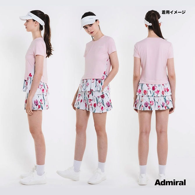 アドミラル Admiral テニスウェア レディス グラフィックプリーツ