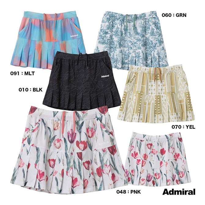 アドミラル Admiral テニスウェア レディス グラフィックプリーツ アドミラル Admiral テニスウェア レディス グラフィックプリーツ