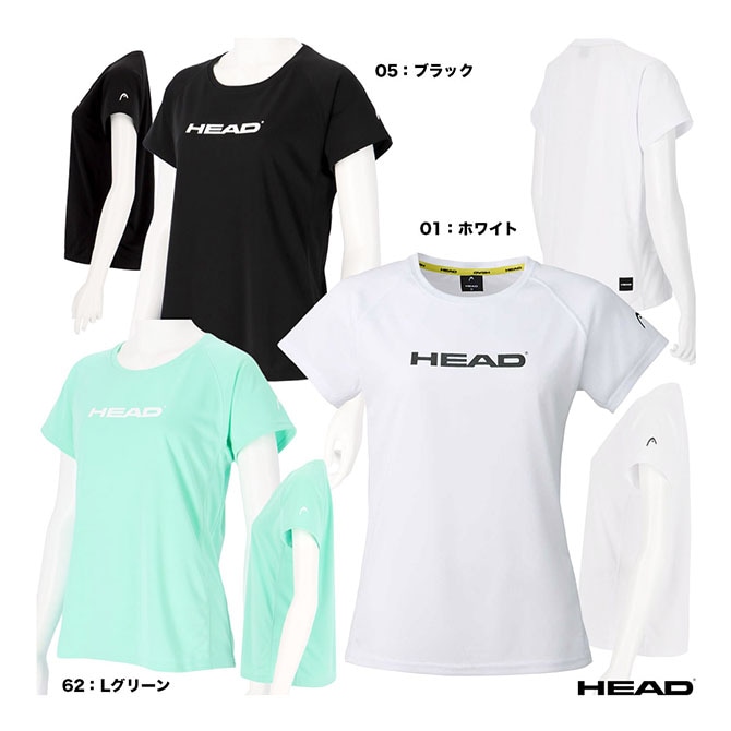 ヘッド HEAD テニスウェア レディス Shortsleeve Logo Mesh T-shirt