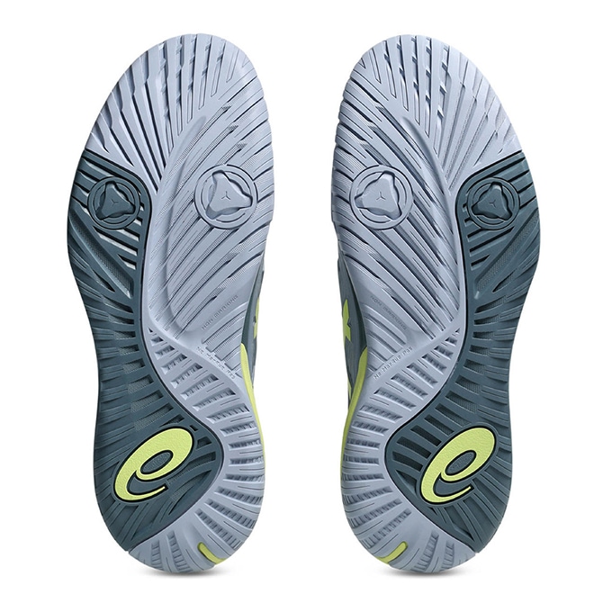 ASICS テニス用シューズ グレー/イエロー アシックス asics テニスシューズ メンズ GEL-RESOLUTION X 1041A481