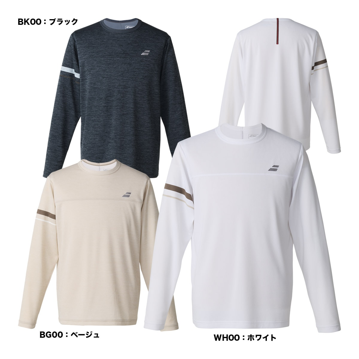 バボラ BabolaT テニスウェア ユニセックス PLAY ロングスリーブシャツ BUP6553