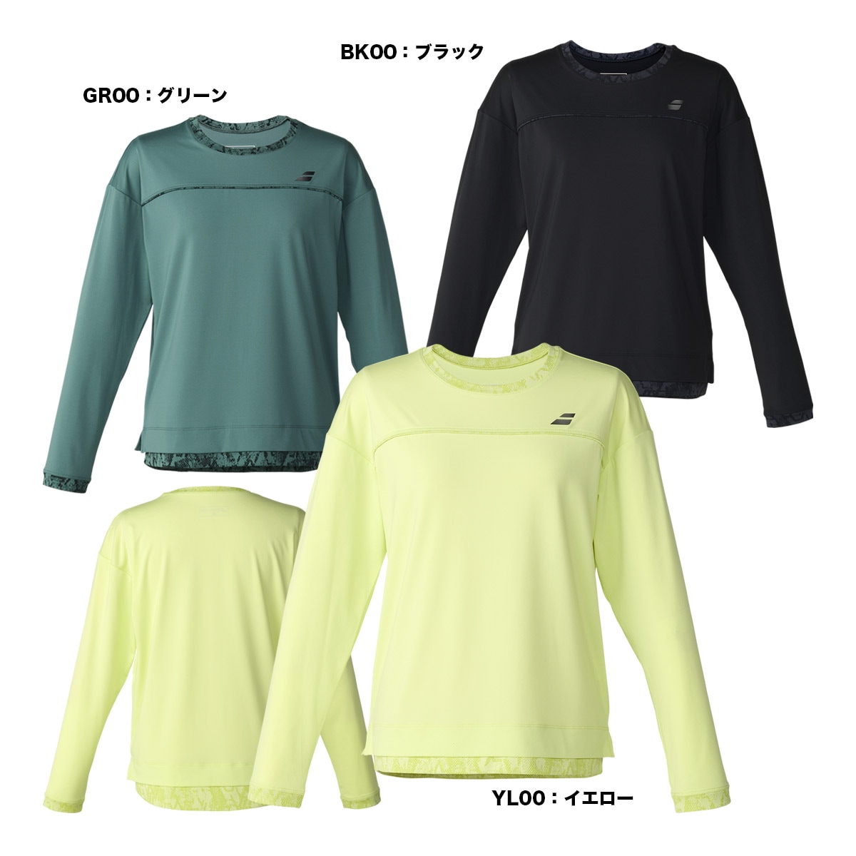 バボラ BabolaT テニスウェア レディス PLAY ロングスリーブシャツ BWP6570