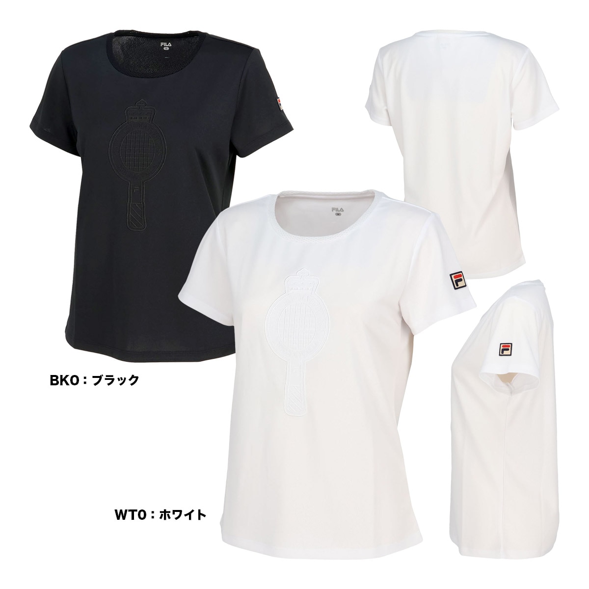 【予約】フィラ FILA テニスウェア レディス アップリケTシャツ CZ6FGW052