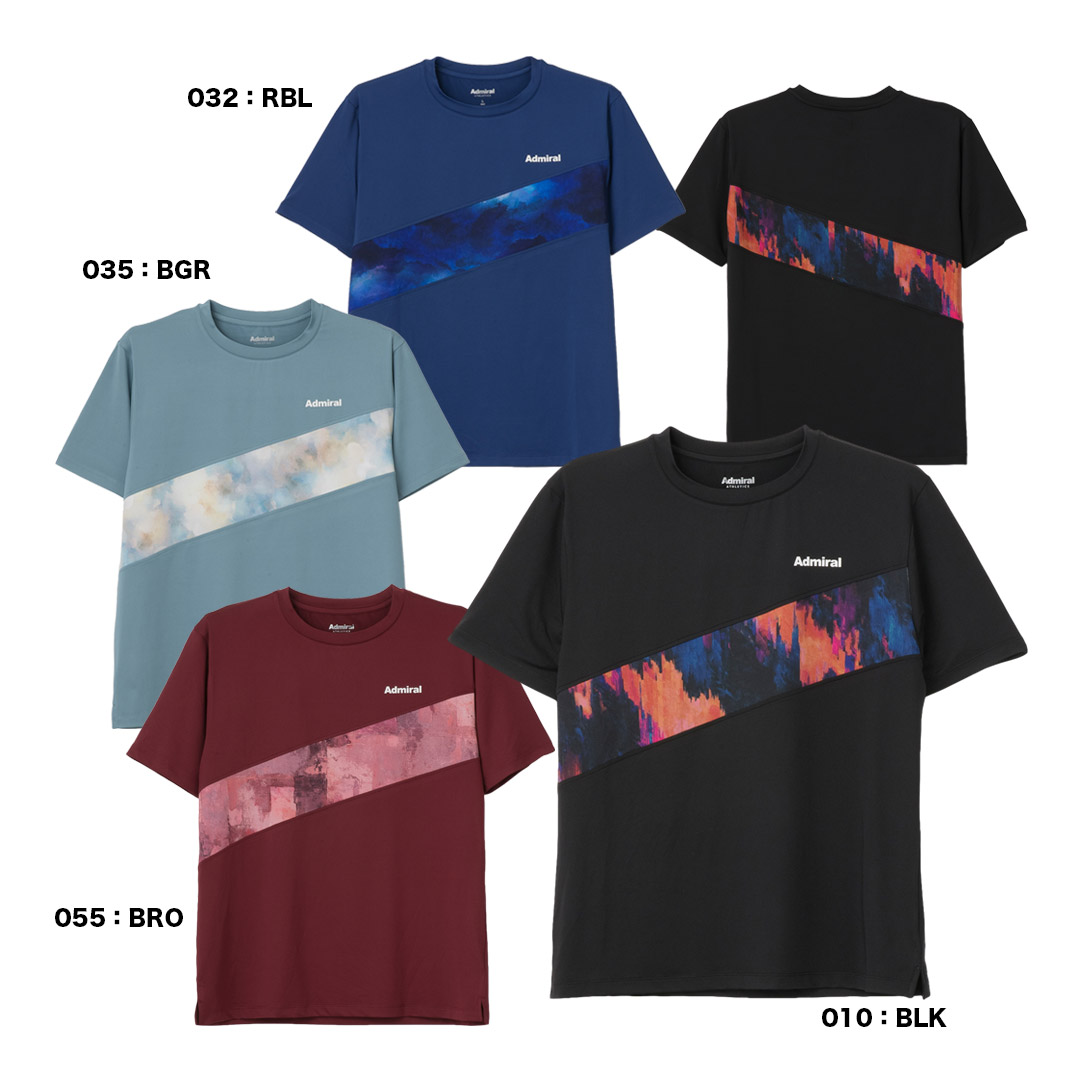 アドミラル Admiral テニスウェア メンズ ダイヤゴナルスイッチグラフィックTEE ATMA613