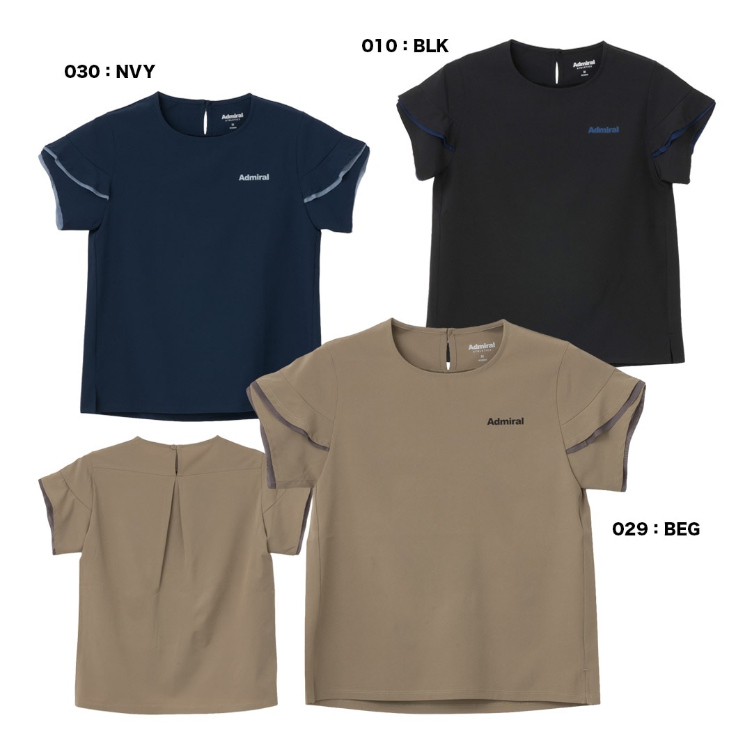 アドミラル Admiral テニスウェア レディス チュールペタルスリーブTEE ATLA650