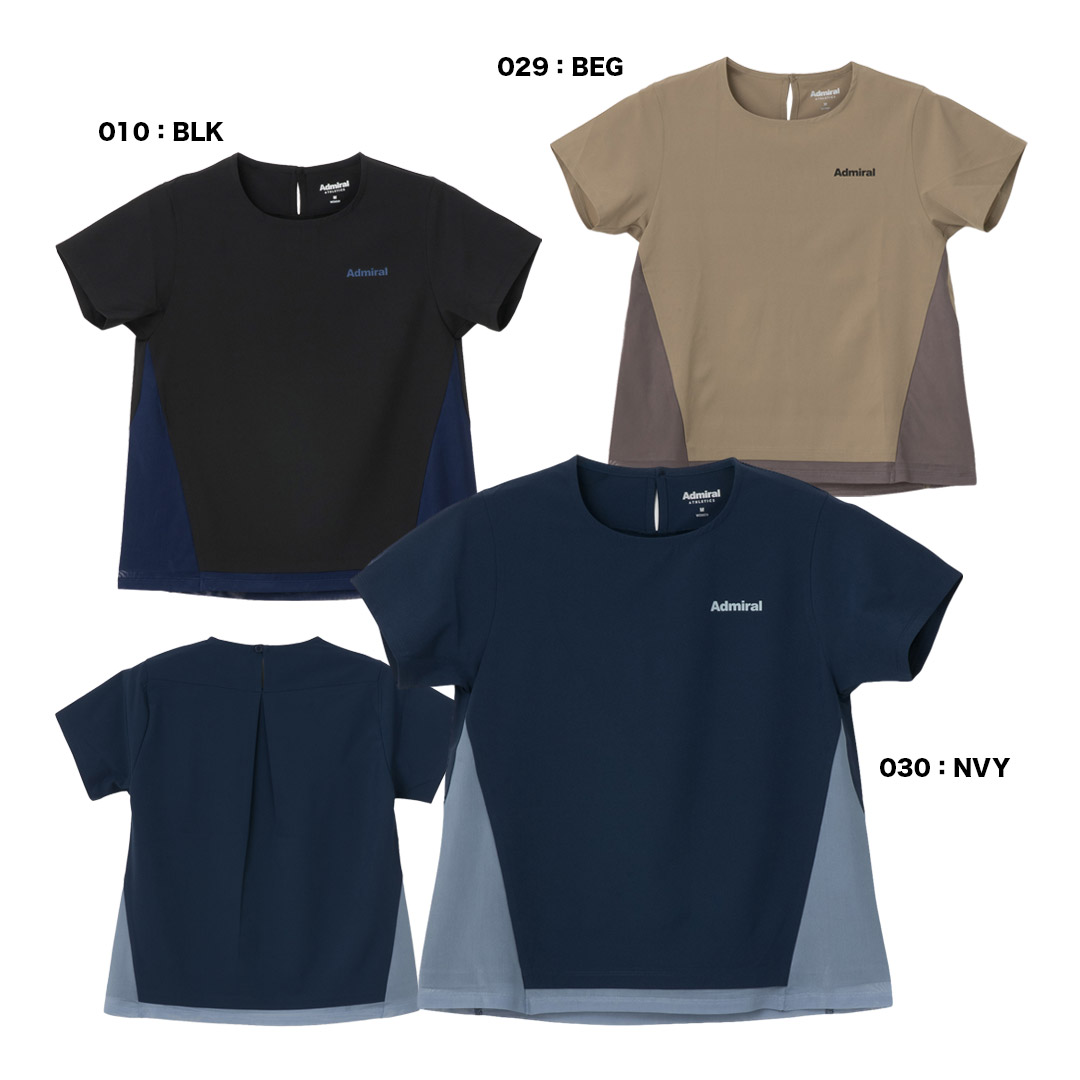 アドミラル Admiral テニスウェア レディス チュールレイヤードヘムTEE ATLA651