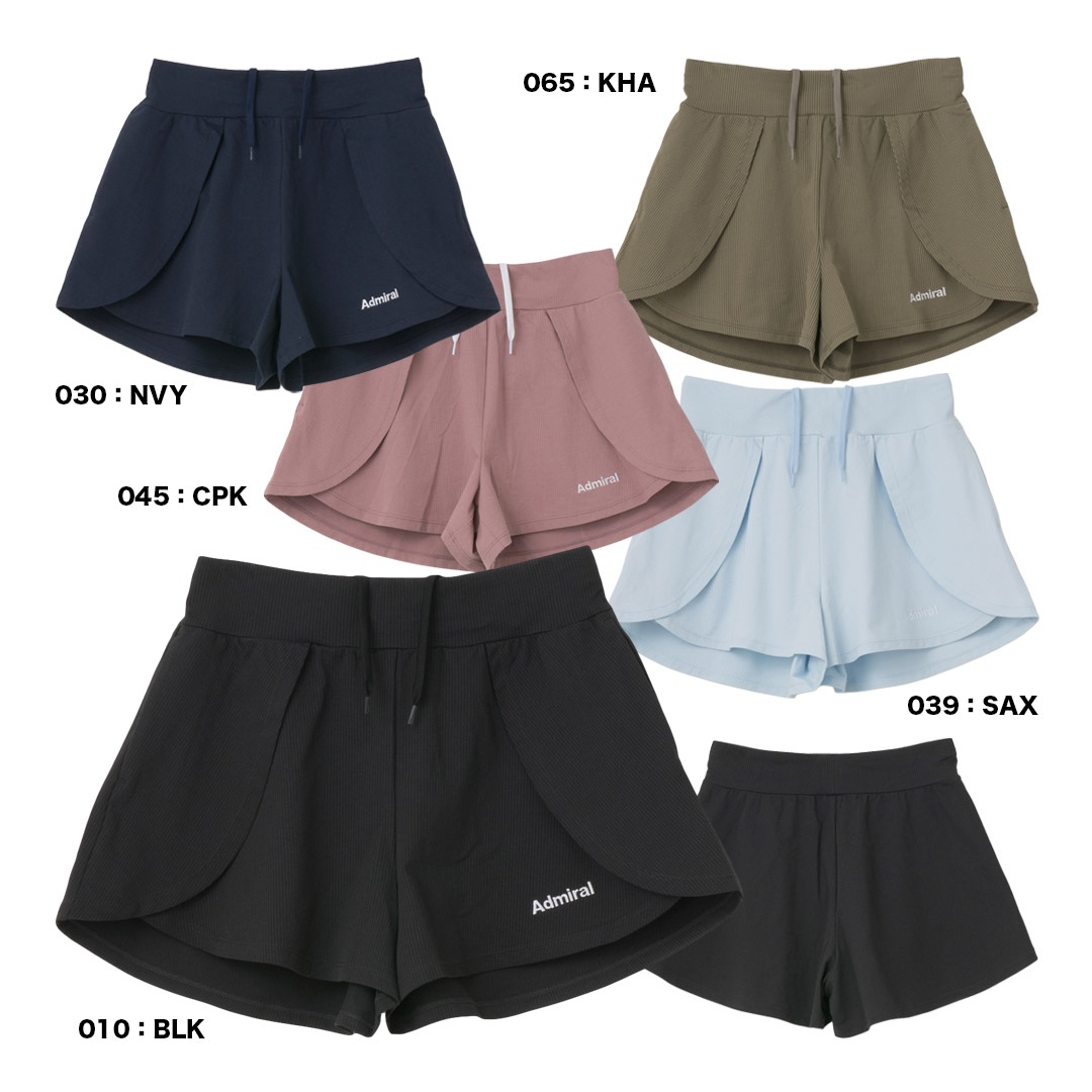 アドミラル Admiral テニスウェア レディス ピケサッカーサイドフラップショーツ ATLA665