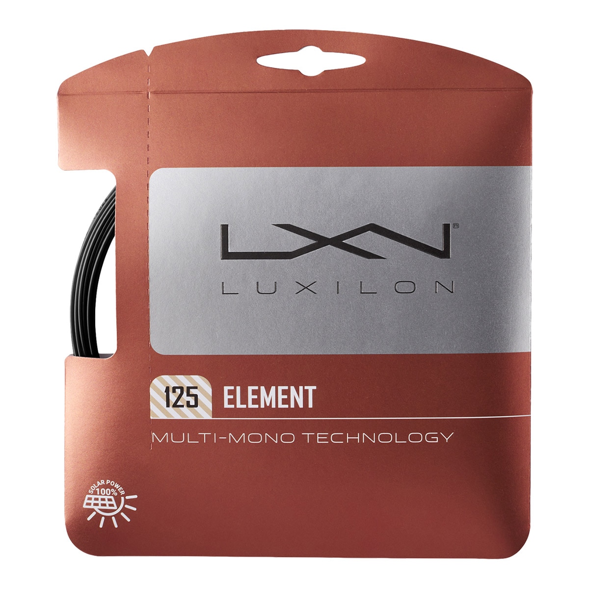 ルキシロン LUXILON テニスガット 単張り エレメント ブラック（ELEMENT BLACK） 125 ブラック WR8314001125