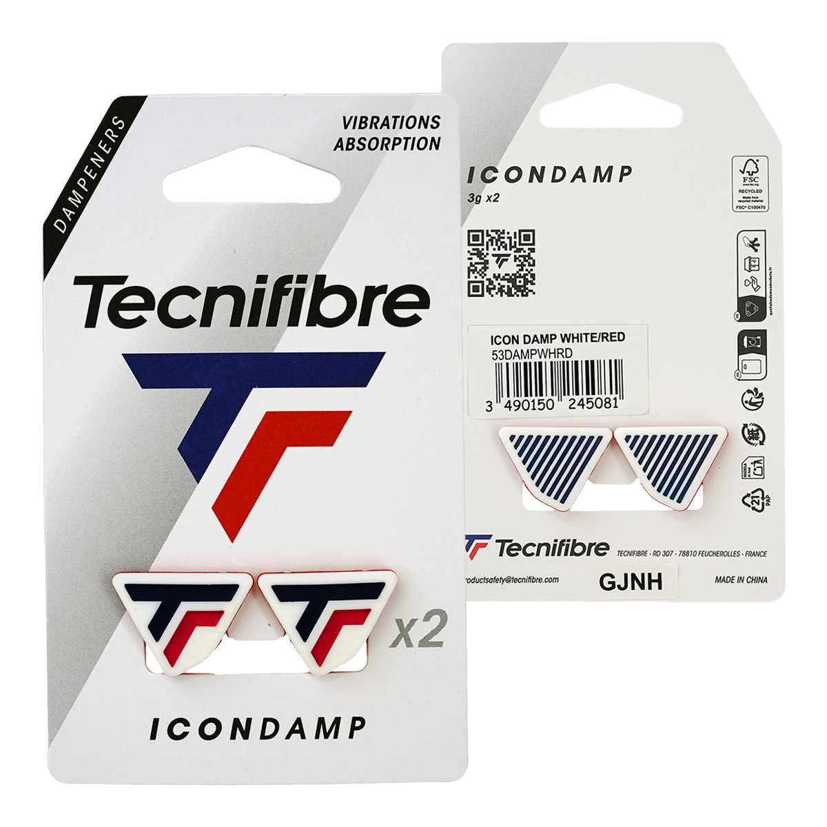 テクニファイバー Tecnifibre  ICON DAMP 53DAMPWHRD