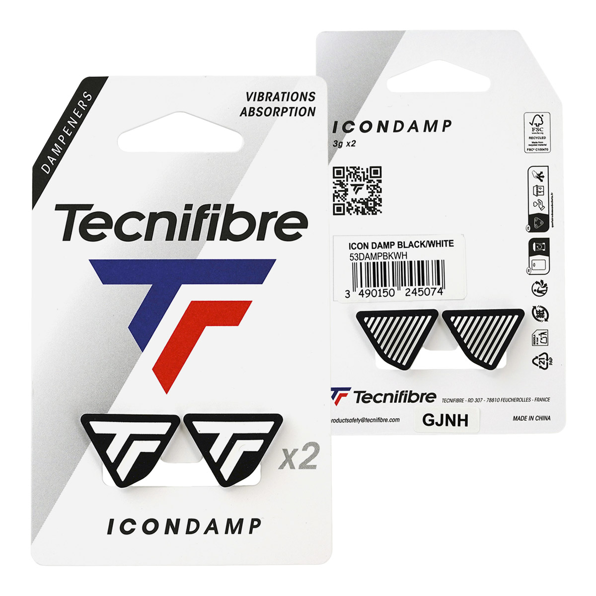 テクニファイバー Tecnifibre  ICON DAMP 53DAMPBKWH