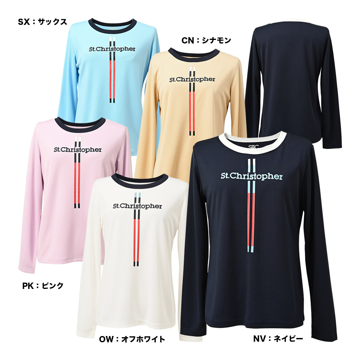 セントクリストファー St.Christopher テニスウェア レディス 長袖Tシャツ STC-BFW6027