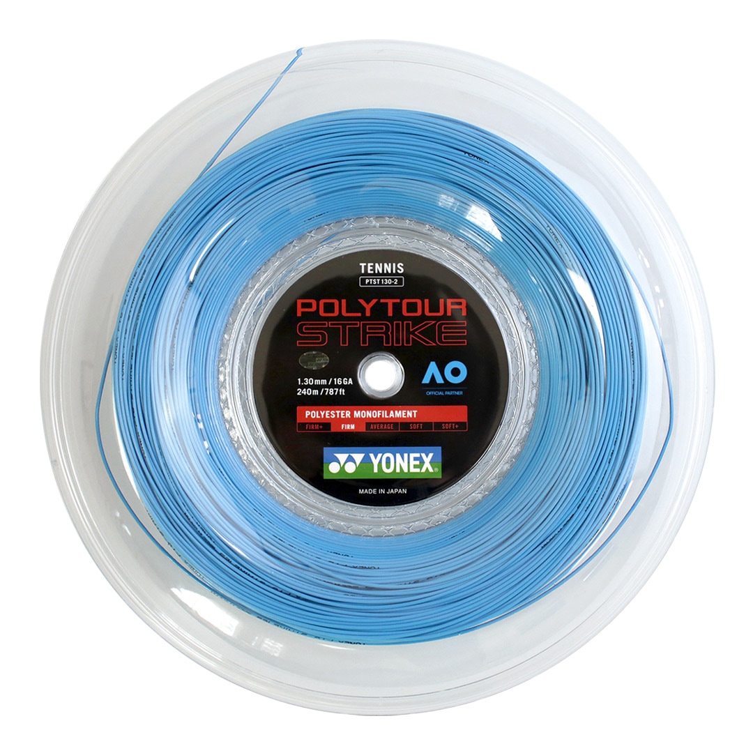 ヨネックス YONEX テニスガット ロール ポリツアーストライク（POLYTOUR STRIKE） 130 ブルー PTST130-2（002）