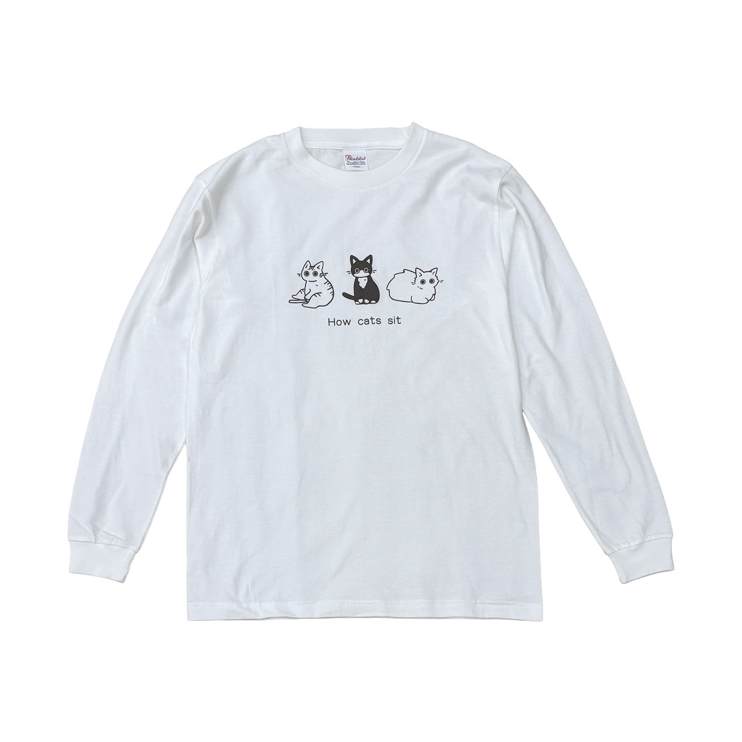 【MEOW】ネコの座り方　ロンT
