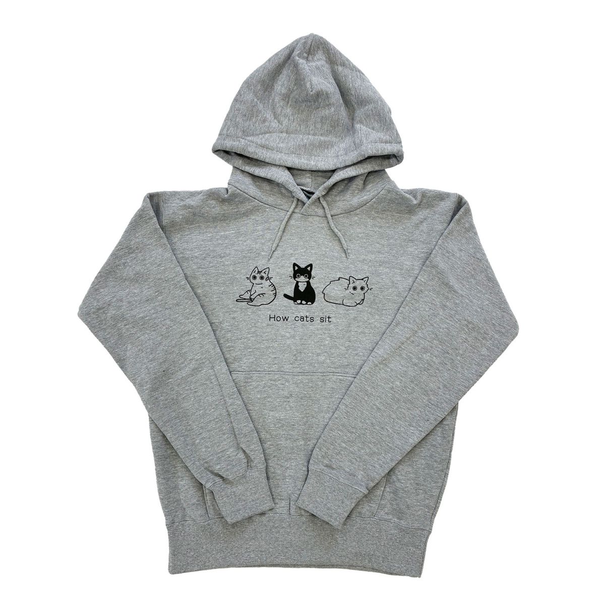 【MEOW】ネコの座り方　プルパーカー
