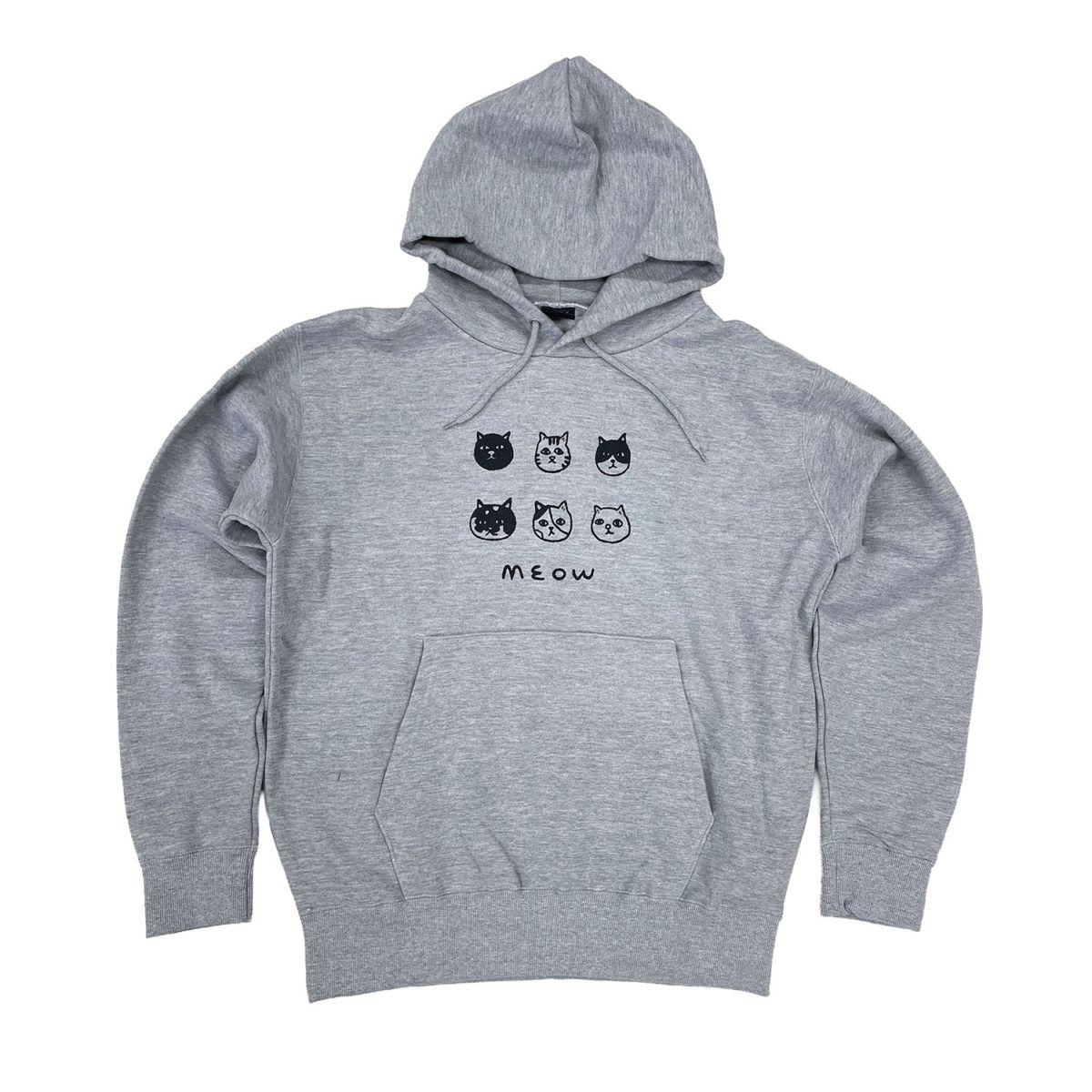 【MEOW】6匹の日本ネコ　プルパーカー