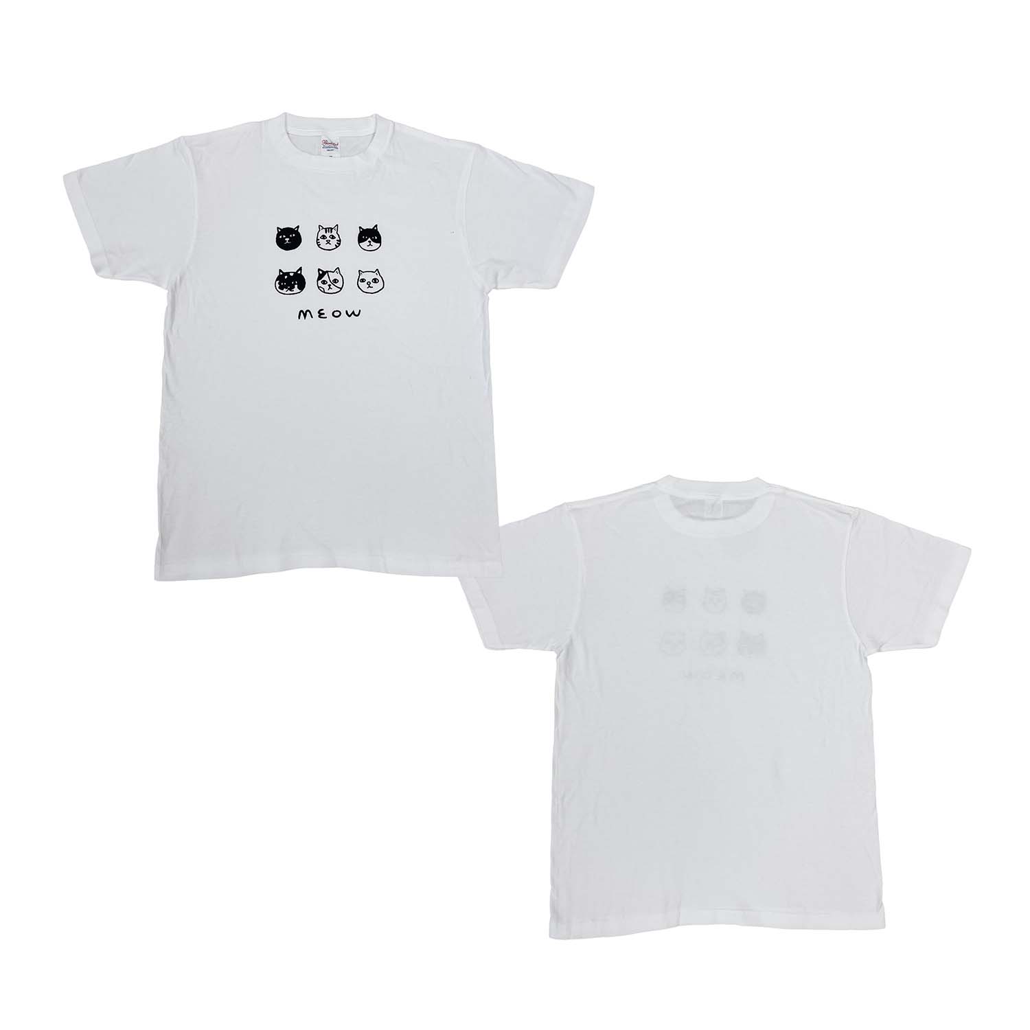 【MEOW】6匹の日本ネコ　Tシャツ
