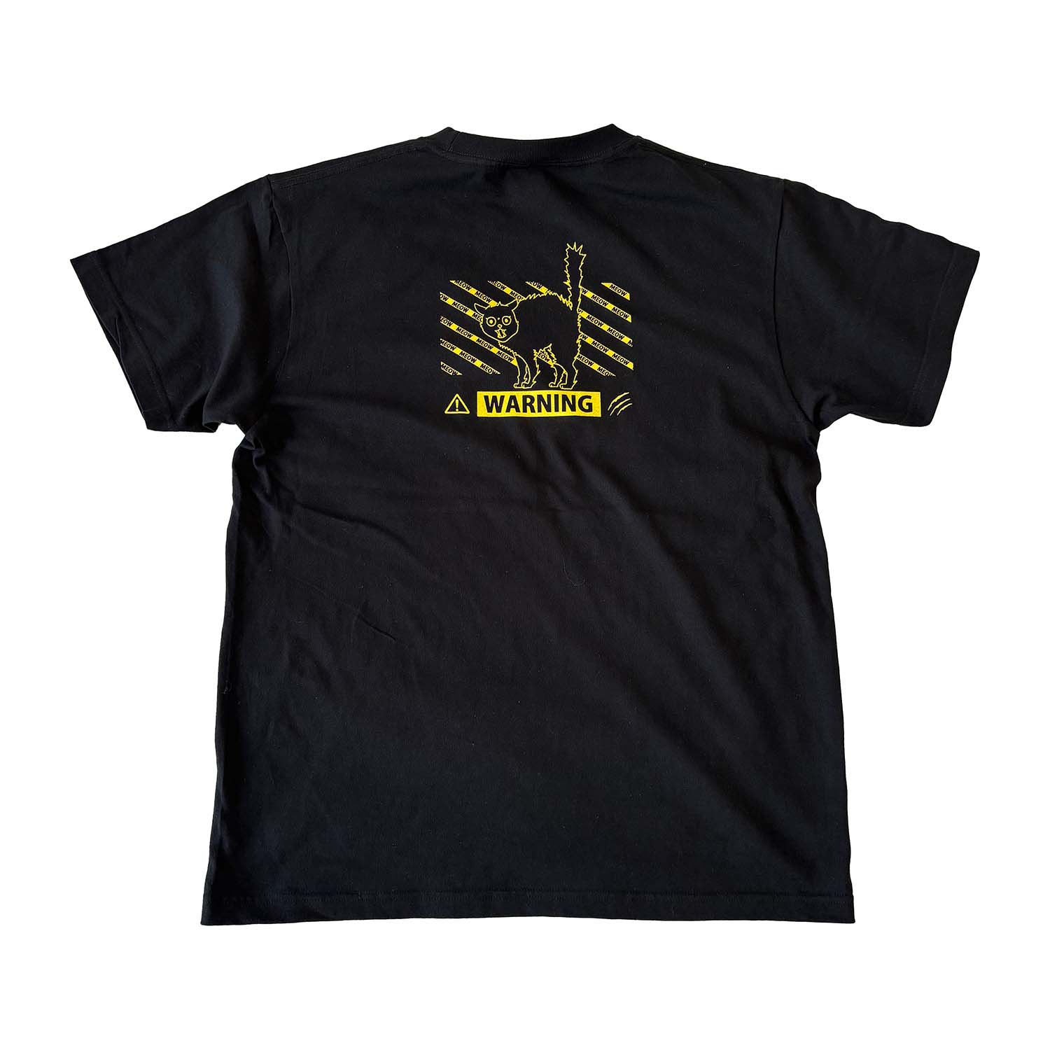 【MEOW】warning　ポケット付きTシャツ