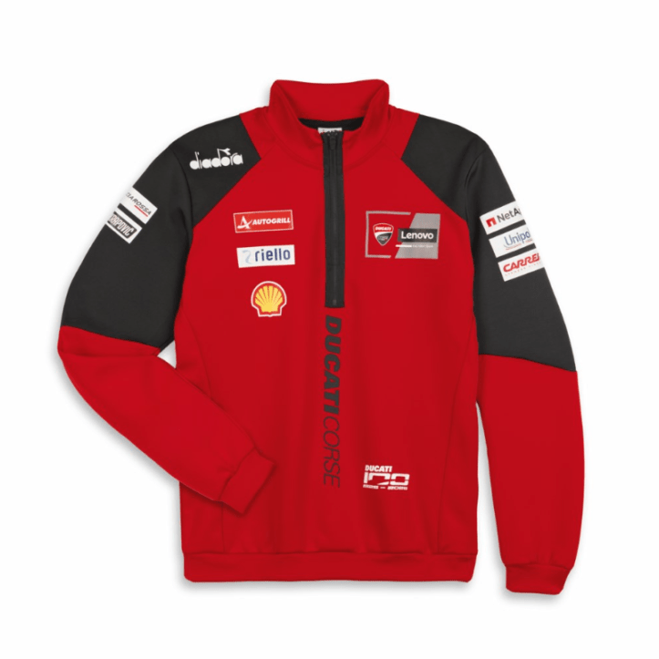 【NEW】GP Team Replica 26 | ハーフジップスウェットシャツ 【ドゥカティ アパレル】