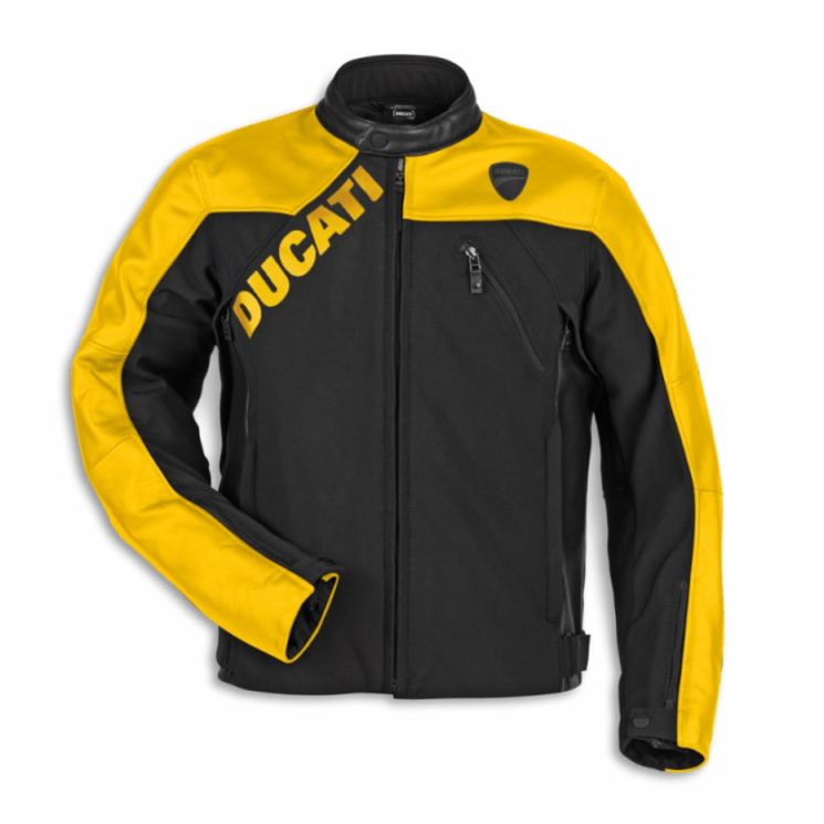 Ducati Logo C1 YELLOW | レザー＆ファブリック製ジャケット 【ドゥカティ アパレル】