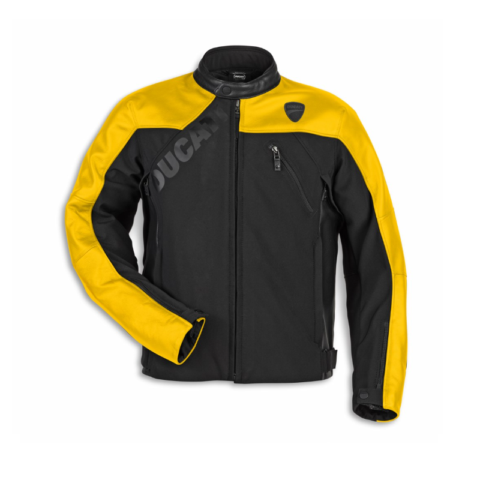Ducati Logo C1 YELLOW | レザー&ファブリック製ジャケット 【ドゥカティ アパレル】