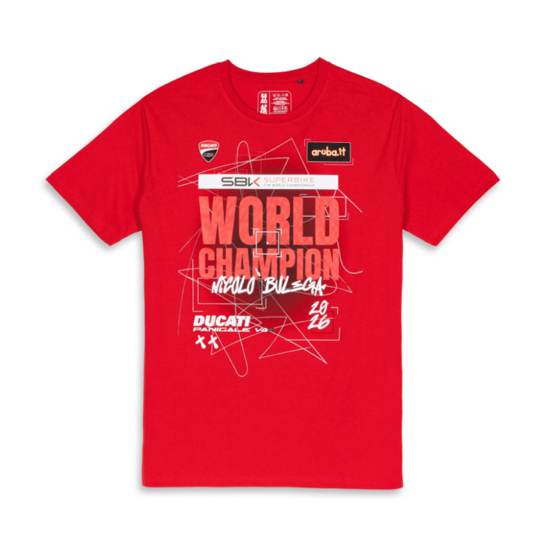 【NEW】SBK World Champion 2026 | ショートスリーブ Tシャツ【ドゥカティ アパレル】