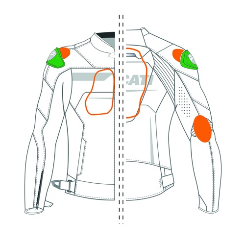 Speed Evo C1 Red | レザージャケット レッド 【ドゥカティ アパレル】