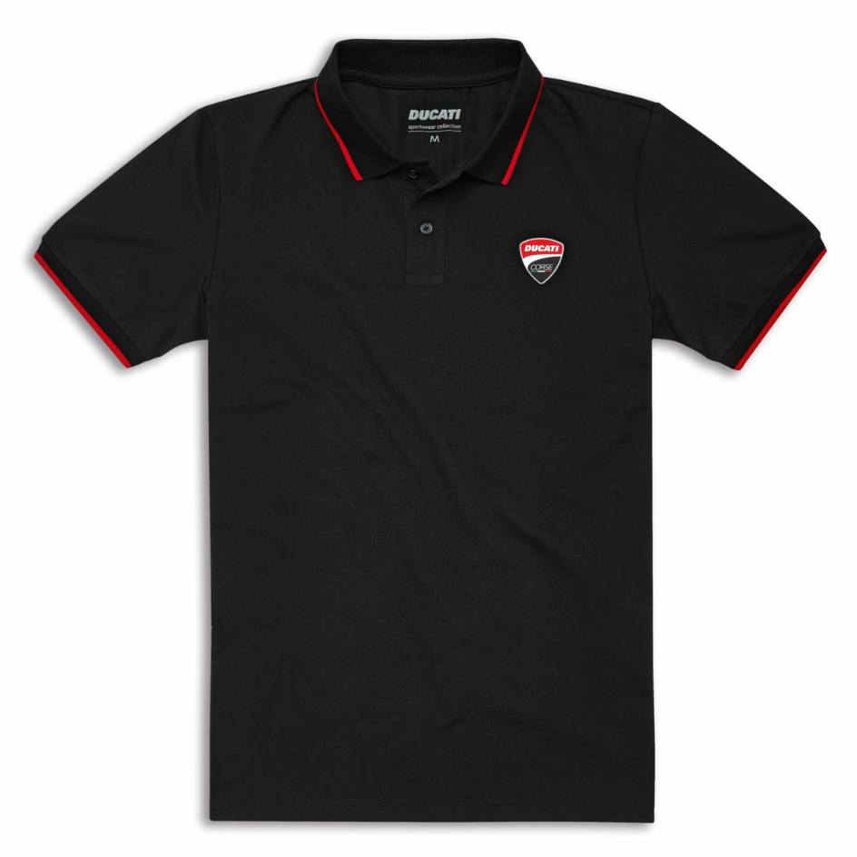DC Logo Black | ショートスリーブポロシャツ ブラック 【ドゥカティ アパレル】