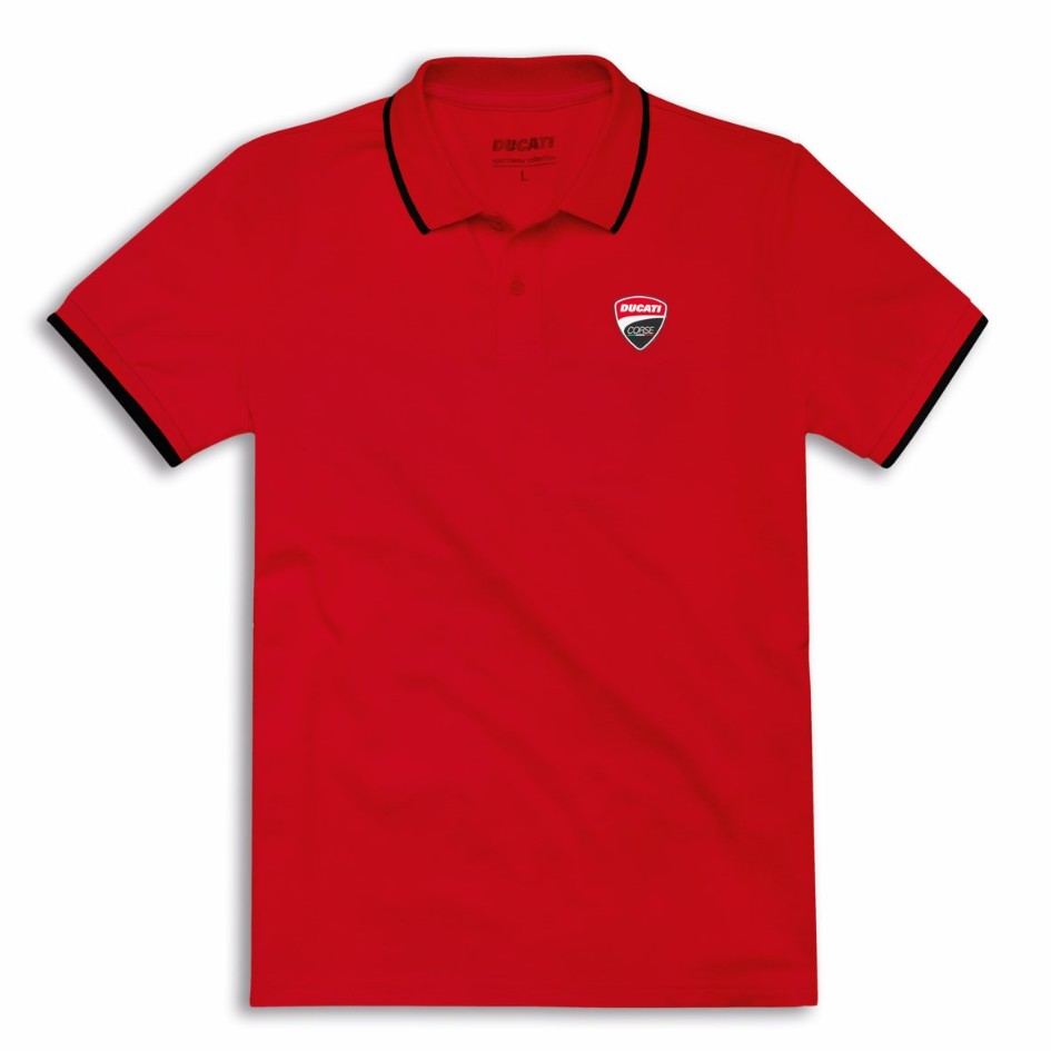 DC Logo Red | ショートスリーブポロシャツ レッド 【ドゥカティ アパレル】