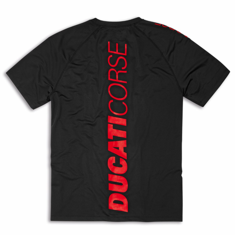 Ducati Sport Black | ショートスリーブ Tシャツ レッド ブラック【ドゥカティ アパレル】