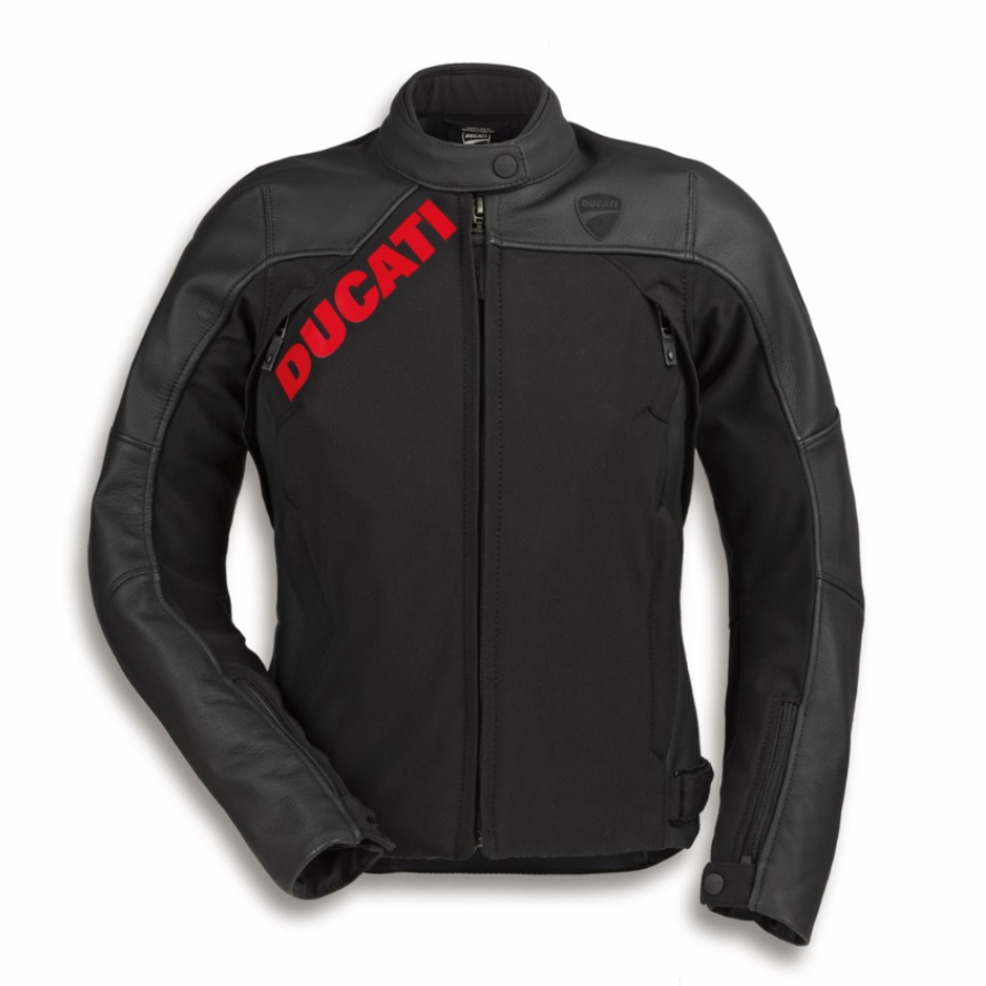 Ducati Logo C1 2.0 | レザー＆ファブリック製ジャケット レディース 【ドゥカティ アパレル】