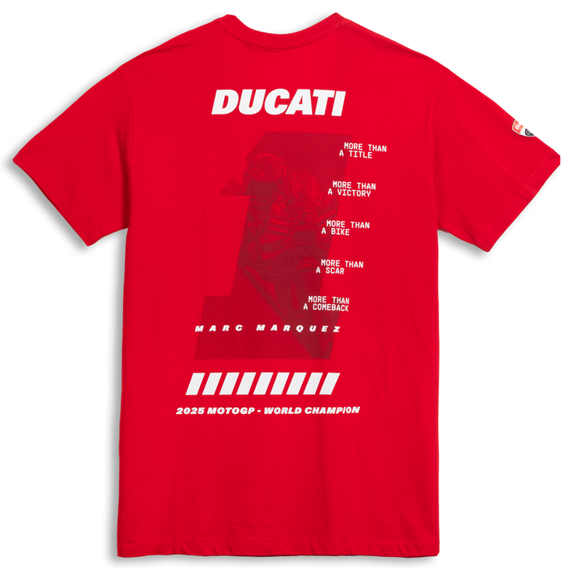 【NEW】MM93 2025 MotoGP Word Champion | ショートスリーブ Tシャツ【ドゥカティ アパレル】