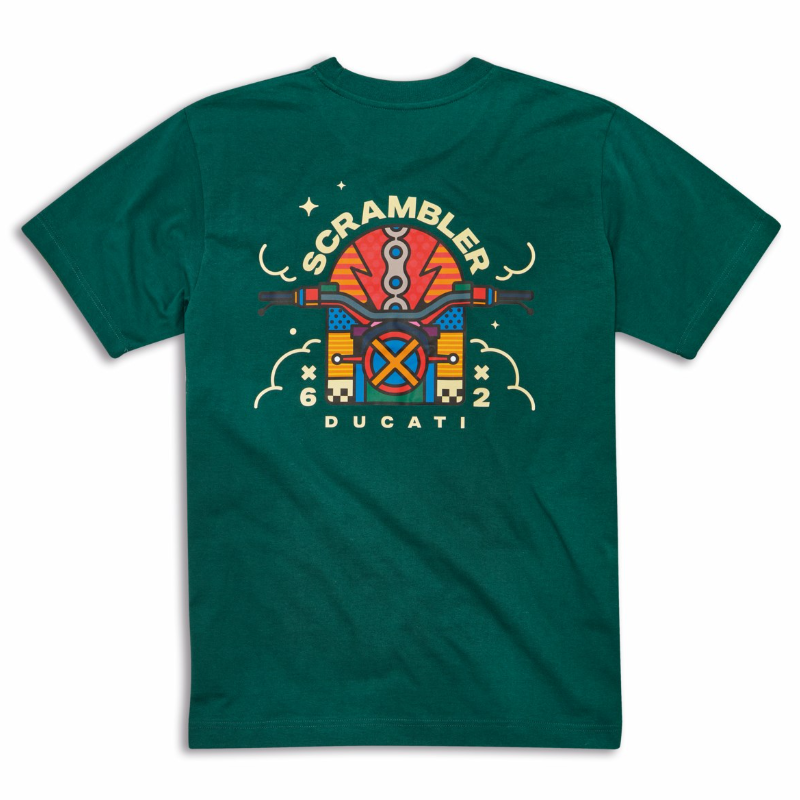 Energy Van Orton Green | ショートスリーブ Tシャツ グリーン【ドゥカティ アパレル】