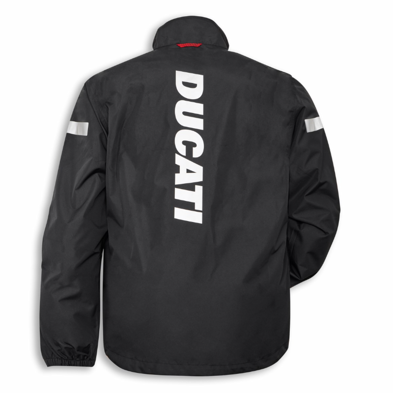 Strada V3 2.0 Black/White | レインスーツジャケット ブラック/ホワイト 【ドゥカティ アパレル】