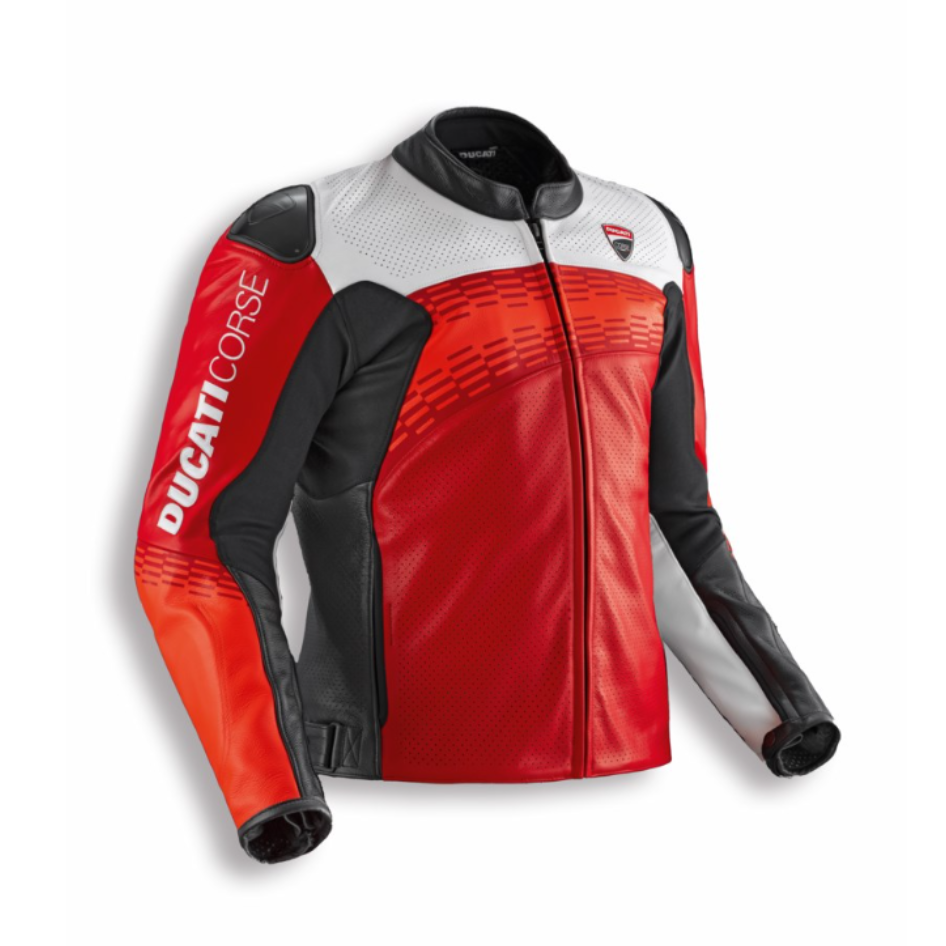 【NEW】Ducati Corse C7 |  レザージャケット メッシュ 【ドゥカティアパレル】