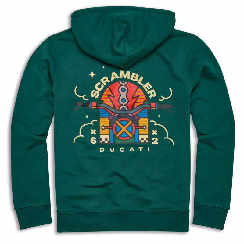 Energy Van Orton Green |  フード付きスウェット グリーン【ドゥカティ アパレル】