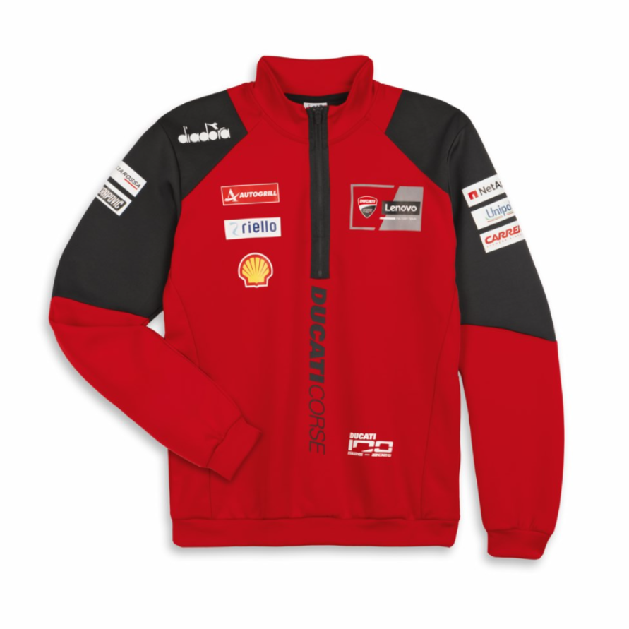 【NEW】GP Team Replica 26 | ハーフジップスウェットシャツ 【ドゥカティ アパレル】