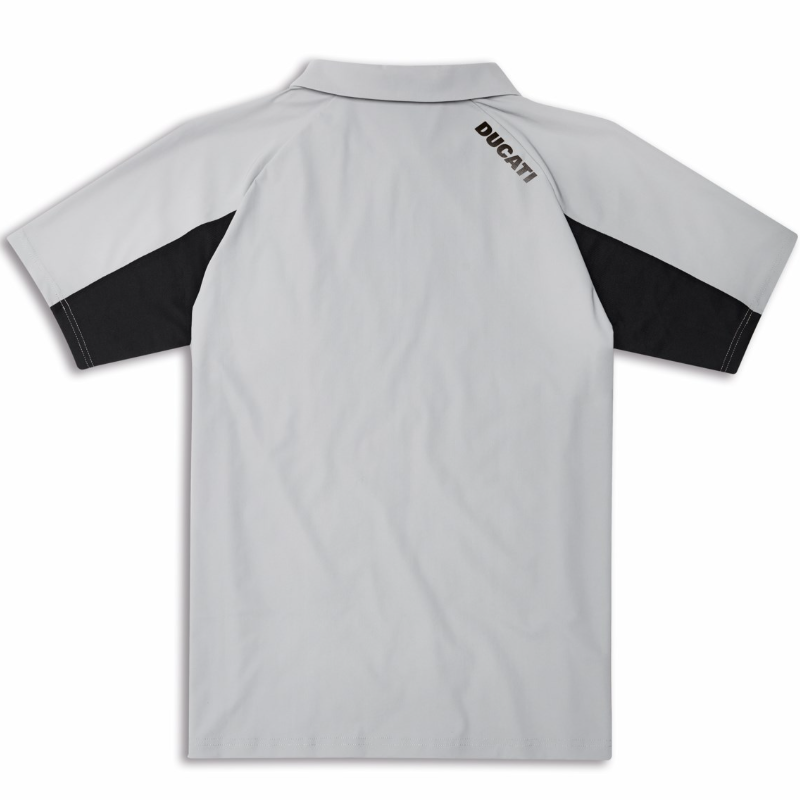 【NEW】Reflex Attitude 3.0 Gray | ショートスリーブポロシャツ グレー【ドゥカティ アパレル】