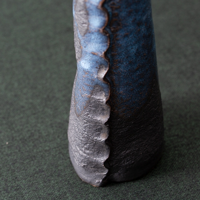 生子流し合せ花入 【Lot 1】 | 信楽焼 | HANA UTSUWA