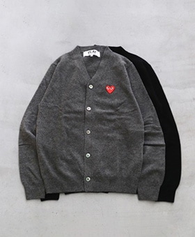 PLAY COMME des GARÇONS グレー L グレー-プレイ・コムデギャルソン（Play Comme des Garcons