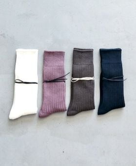 ��8.20 Release / WOMEN'S��TOUJOURS�ʥȥ����塼�ˡ�FINE COTTON RIB SOCKS